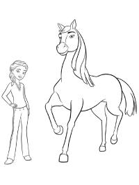 Mädchen und Pferd