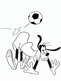 Goofy spielt Fußball