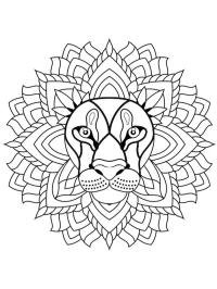 Löwen Mandala