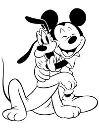 Micky Maus und Pluto