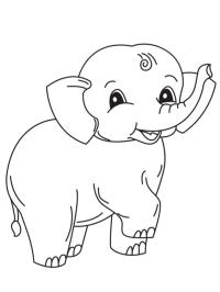Fröhlicher Elefant