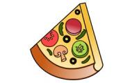 Wie zeichnet man ein Pizzastück