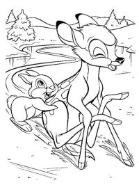Klopfer und Bambi auf dem Eis