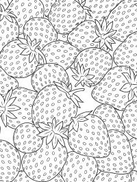Erdbeeren Hintergrund