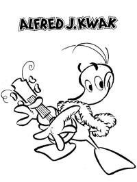 Alfred Jodocus Kwak mit Gitarre