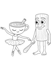 Ballerina Cappuccina und Tung Tung Tung Sahur