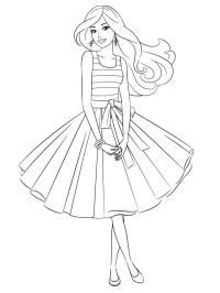 Barbie in einem schönen Kleid