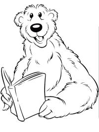 Der Bär liest ein Buch