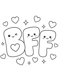 Niedliche BFF-Buchstaben