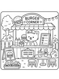 Cozy Hamburger-Restaurant