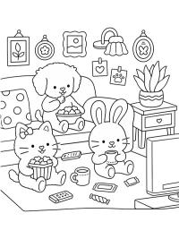 Cozy beim Fernsehen