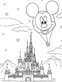 Disneyland Schloss Micky Maus Heißluftballon