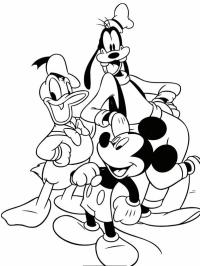 Donald, Goofy und Micky