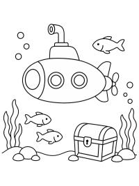 U-Boot zwischen den Fischen