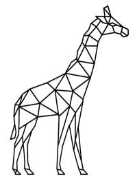 Geometrische Giraffe