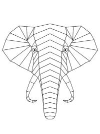 Geometrischer Elefant
