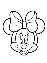 Gesicht Minnie Maus