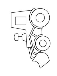 Ausmalbilder Traktor mit Anhänger ᗎ Malvorlage zum Ausdrucken