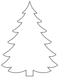 Weihnachtsbaum-Vorlage