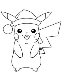 Pikachu mit Weihnachtsmütze