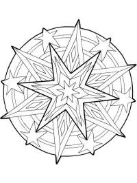 Weihnachtsstern mandala