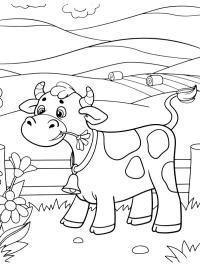 Kuh auf der Wiese