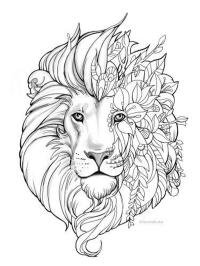 Löwe Mandala Tattoo