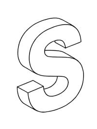 Buchstabe S 3D