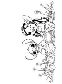 Lilo und Stitch feiern Ostern