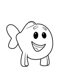 Kleiner Fisch Bubble Guppies