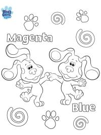 Magenta und Blue