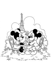 Micky und Minnie Maus Paris