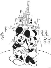 Minnie und Mickymaus im Disneyland