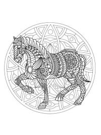 Pferde-Mandala