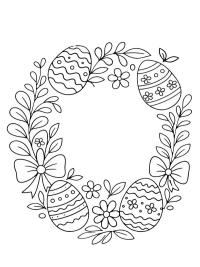 Osterkranz mit Eiern