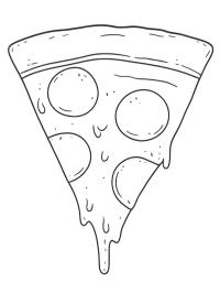 Pizzastück mit Peperoni