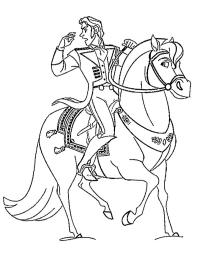 Prinz Hans auf seinem Pferd