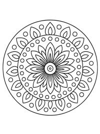 Einfaches Blumenmandala