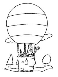 Heilige im Heißluftballon