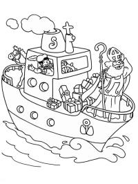 Nikolaus auf dem Boot