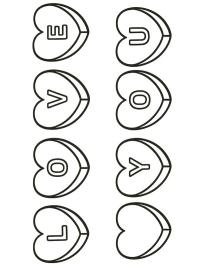 Bonbonherzen Love you