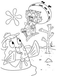 SpongeBob, Schnecke Gary und Mrs. Puff