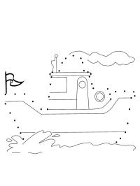 Dampfschiff zeichnen