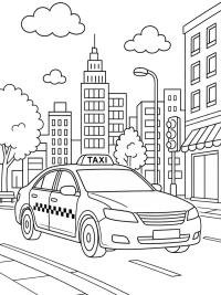 Taxi in der Stadt