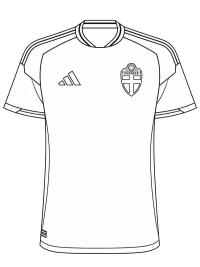 Schwedisches Fußballtrikot