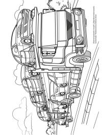 LKW mit Autos beladen