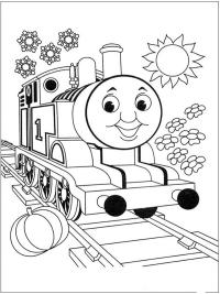 Fr&ouml;hlicher Thomas, die kleine Lokomotive