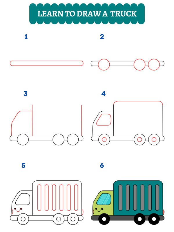 Wie zeichne ich einen Lkw