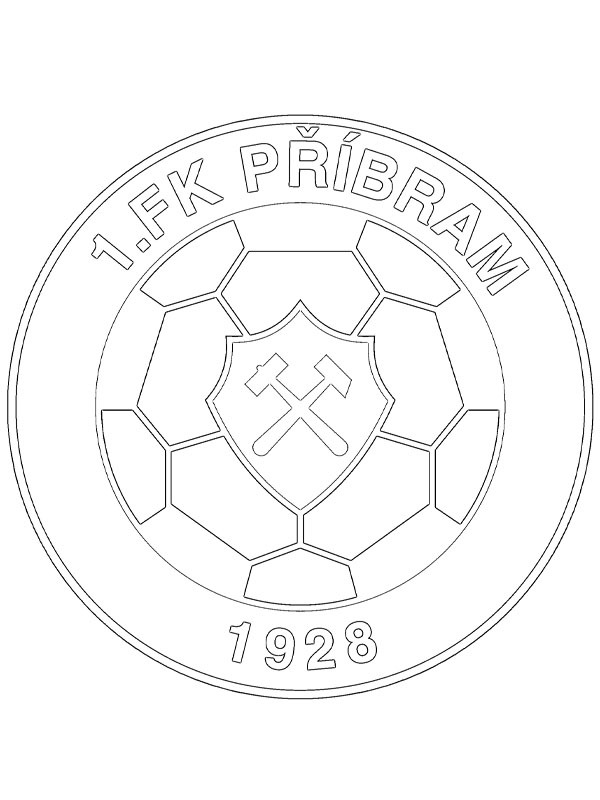 1. FK Příbram Ausmalbild 1. FK Příbram Ausmalbild