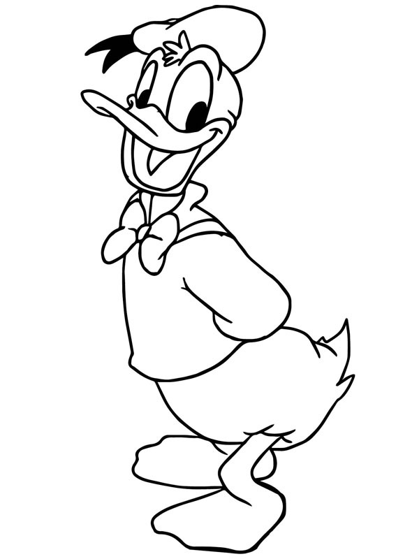 Donald Duck Ausmalbild